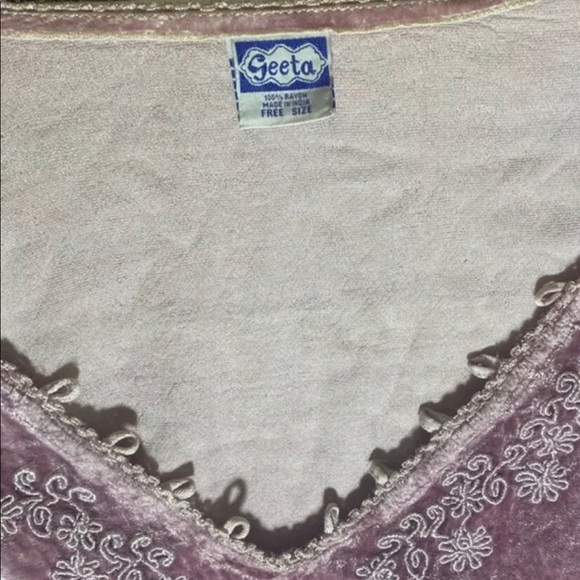 Vintage Geeta Rayon Smock, Hand-Studded - Picture 9 of 9